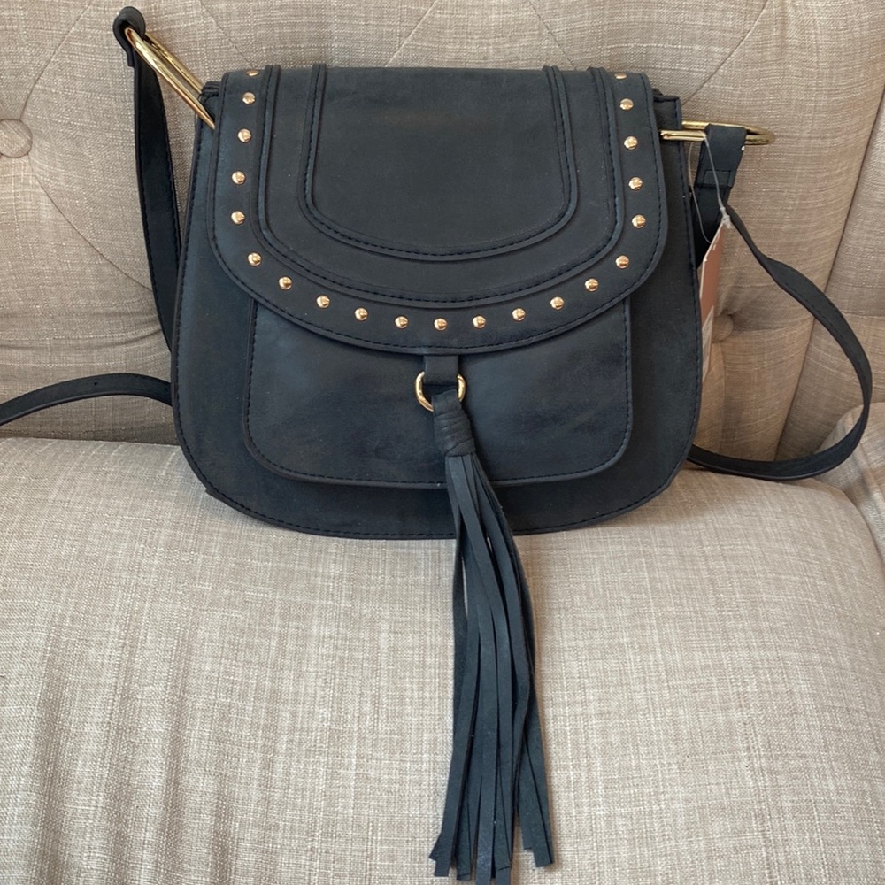 Franco Sarto Brand New Gray Suede Tassel Purse